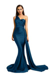 Portia and Scarlett  Long Single Shoulder Prom Dress PS6321 - The Dress Outlet