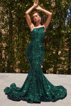 Portia and Scarlett Long Strapless Prom Dress 22022 - The Dress Outlet