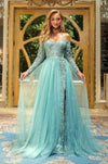 Portia and Scarlett Off Shoulder Long Gown 22924 - The Dress Outlet