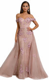 Portia and Scarlett Off Shoulder Long Gown 6015S - The Dress Outlet