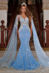 Portia and Scarlett Prom Long Mermaid Dress 22257 - The Dress Outlet