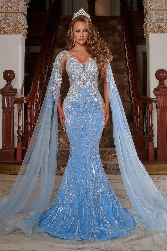 Portia and Scarlett Prom Long Mermaid Dress 22257 - The Dress Outlet