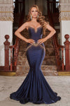 Portia and Scarlett Prom Long Strapless Dress 22242 - The Dress Outlet