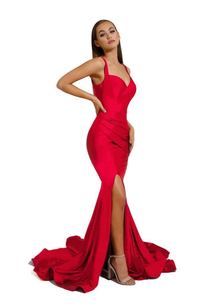 Portia And Scarlett Sexy Long Fitted Prom Dress PS6339 - The Dress Outlet