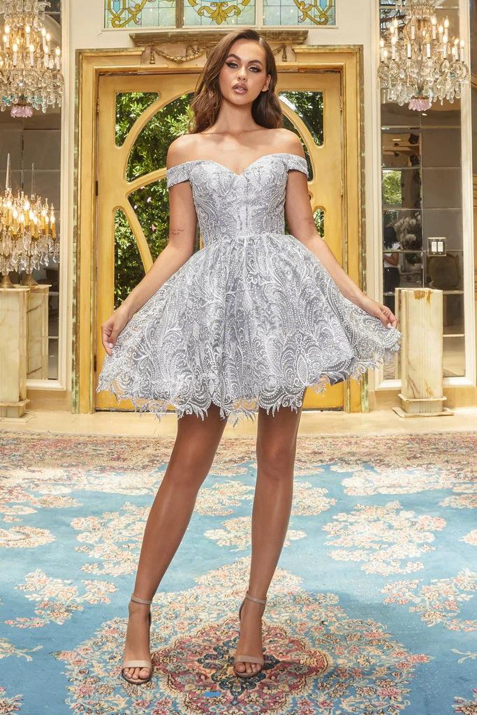 Portia and Scarlett Short Homecoming Dress 22071 - The Dress Outlet