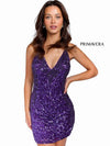 Primavera Couture Beaded Short Prom Dress 3831 - The Dress Outlet