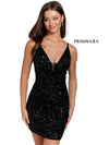 Primavera Couture Homecoming Short Beaded Dress 3572 - The Dress Outlet