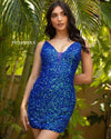 Primavera Couture Homecoming Short Beaded Dress 3572 - The Dress Outlet