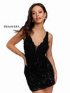 Primavera Couture Prom Short Beaded Dress 3822 - The Dress Outlet