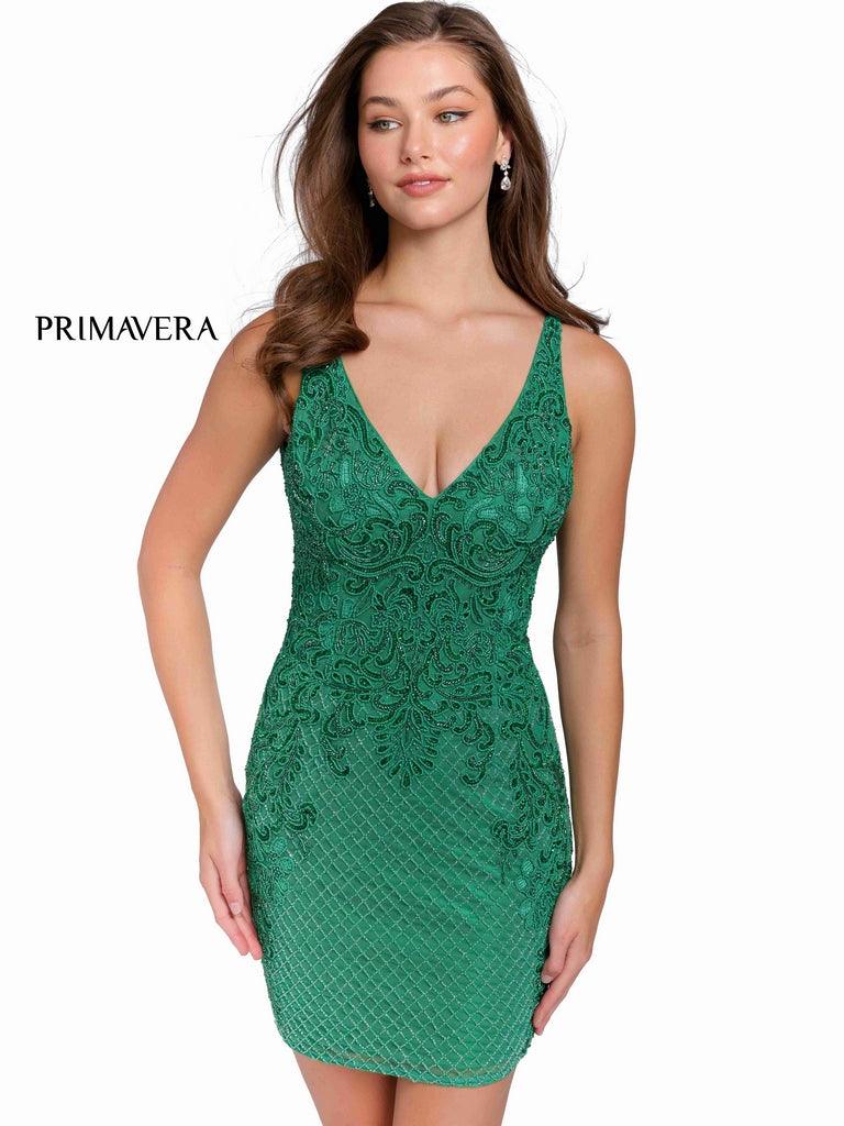 Primavera Couture Prom Short Cocktail Dress 3827 - The Dress Outlet