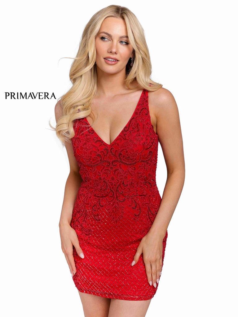 Primavera Couture Prom Short Cocktail Dress 3827 - The Dress Outlet