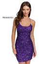 Primavera Couture Short Beaded Prom Dress 3351 - The Dress Outlet