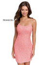 Primavera Couture Short Beaded Prom Dress 3351 - The Dress Outlet