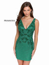 Primavera Couture Short Beaded Prom Dress 3826 - The Dress Outlet