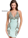 Homecoming Dresses Short Fitted Beaded Dress Mint