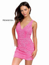 Primavera Couture Short Sleeveless Prom Dress 3856 - The Dress Outlet