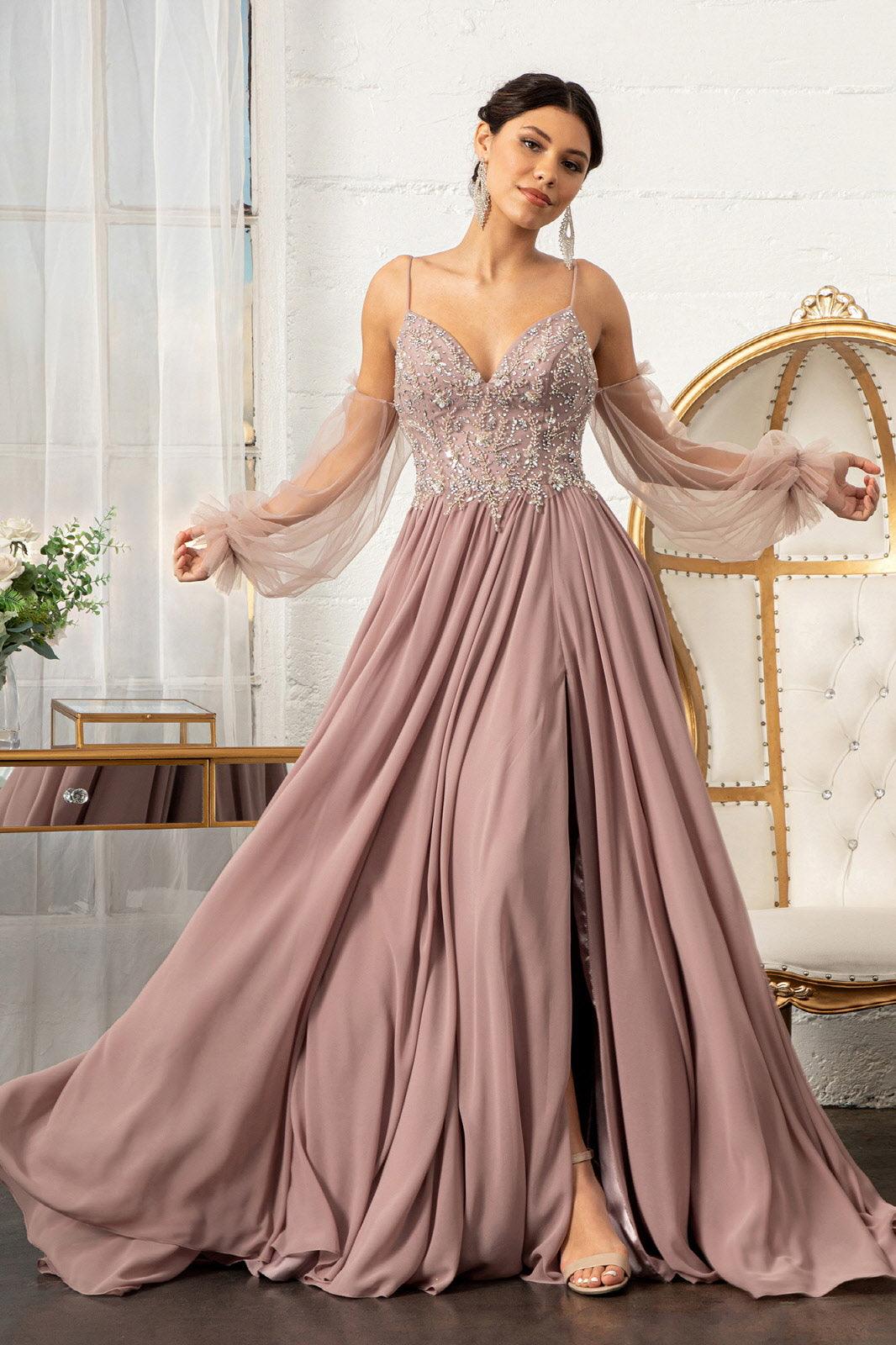 Prom Long Formal Chiffon Evening Dress - The Dress Outlet