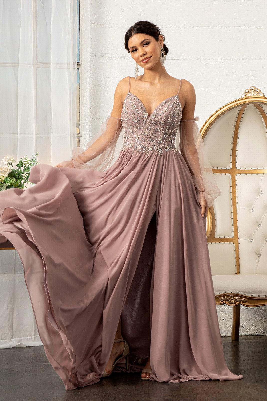 Prom Long Formal Chiffon Evening Dress - The Dress Outlet