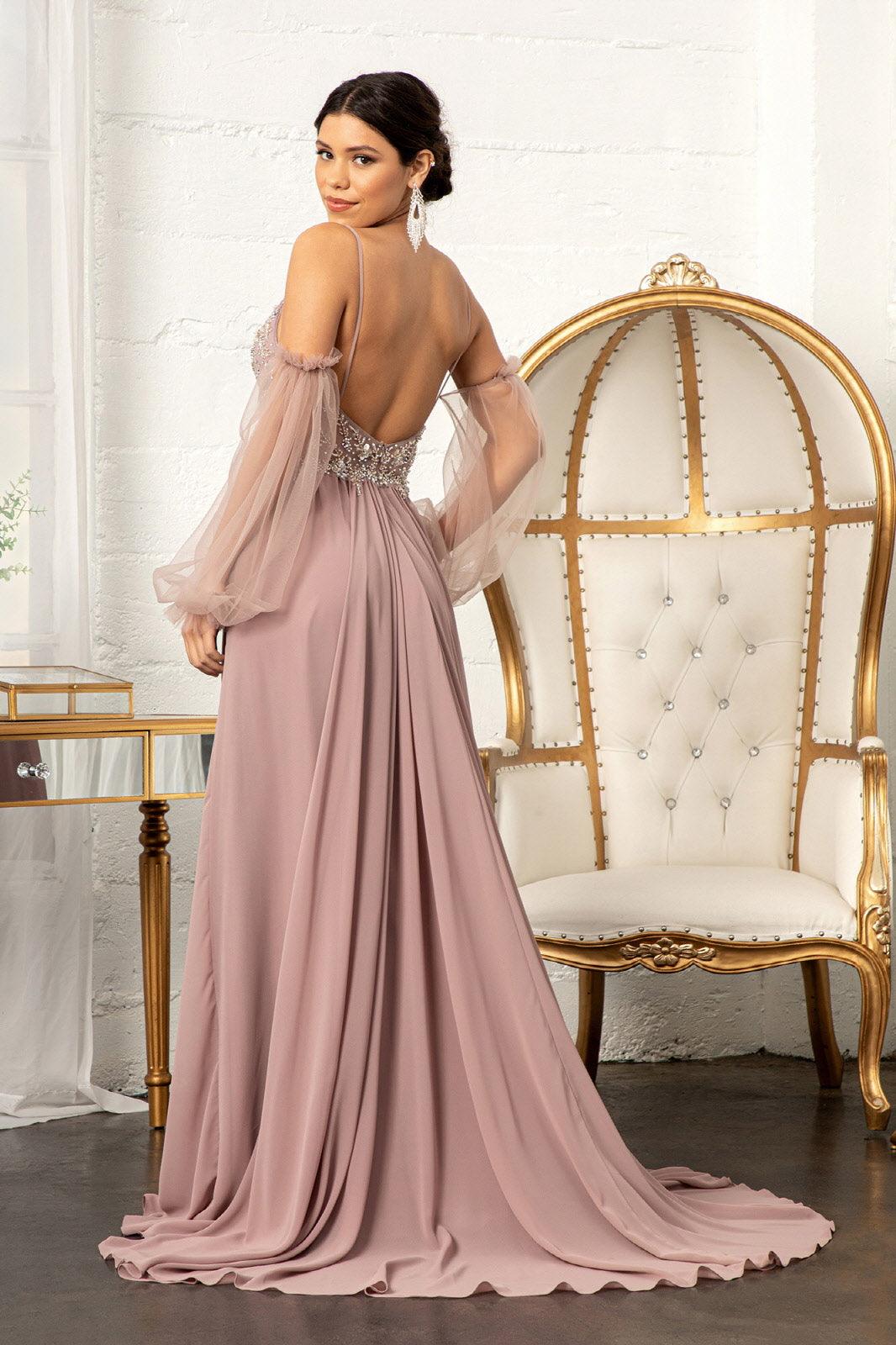 Prom Long Formal Chiffon Evening Dress - The Dress Outlet