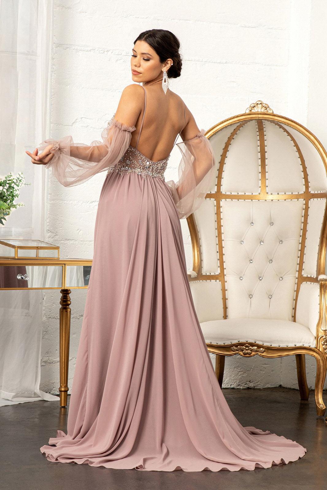 Prom Long Formal Chiffon Evening Dress - The Dress Outlet