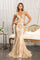 Prom Long Formal Glitter Mesh Mermaid Dress - The Dress Outlet