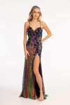 Prom Long Formal Spaghetti Strap Evening Dress - The Dress Outlet