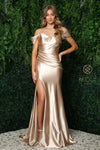 Prom Long Off Shoulder Sexy Formal Dress E1048 - The Dress Outlet