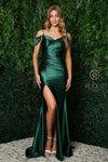 Prom Long Off Shoulder Sexy Formal Dress E1048 - The Dress Outlet