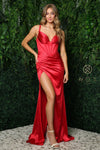 Prom Long Spaghetti Strap Sexy Formal Gown E1047 - The Dress Outlet