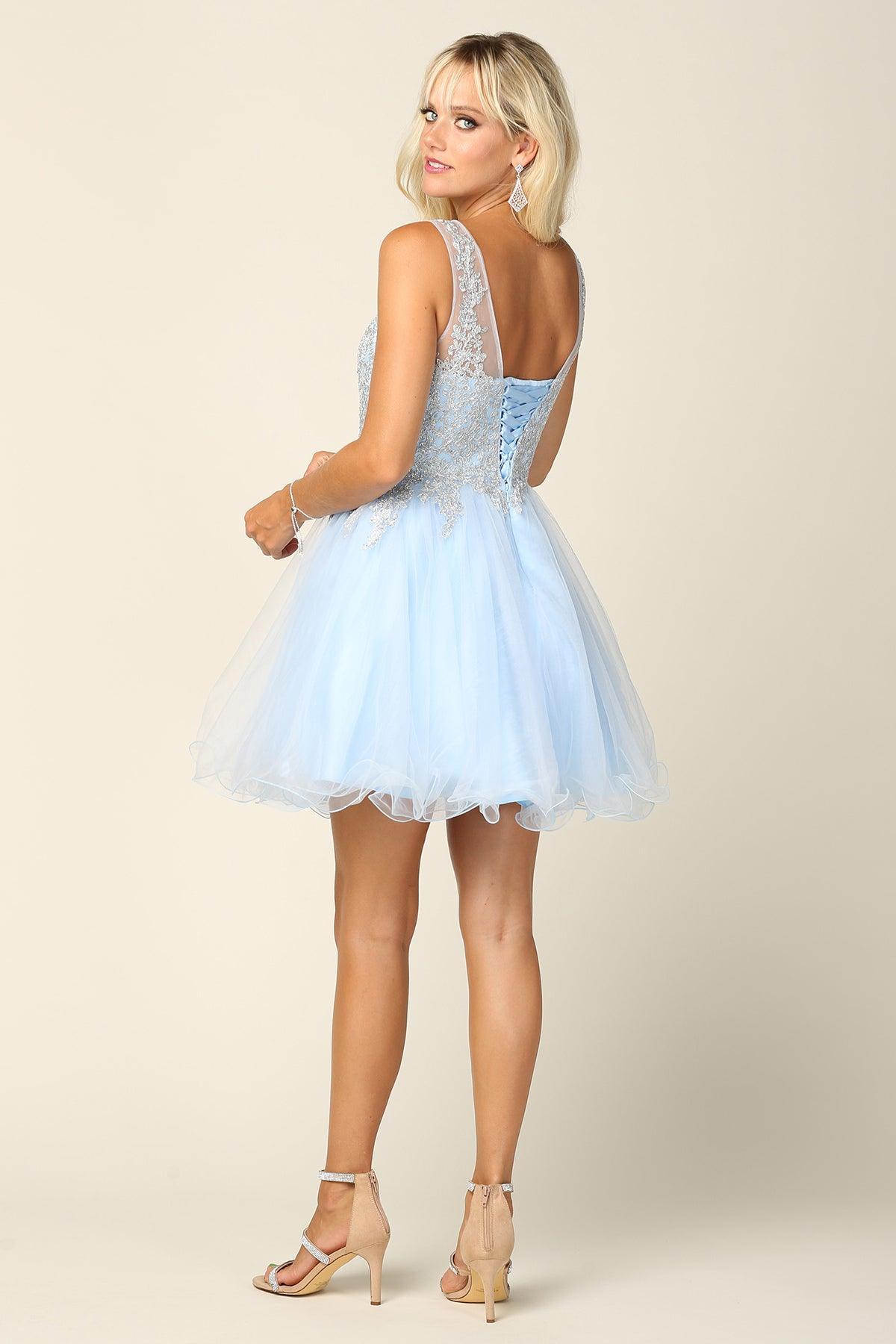 Prom Short Sleeveless Homecoming Cocktail Dress Sale - The Dress Outlet