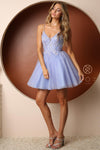 Prom Short Spaghetti Strap Homecoming Dress T743 - The Dress Outlet