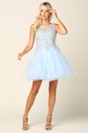 Prom Short Sleeveless Homecoming Cocktail Dress - The Dress Outlet