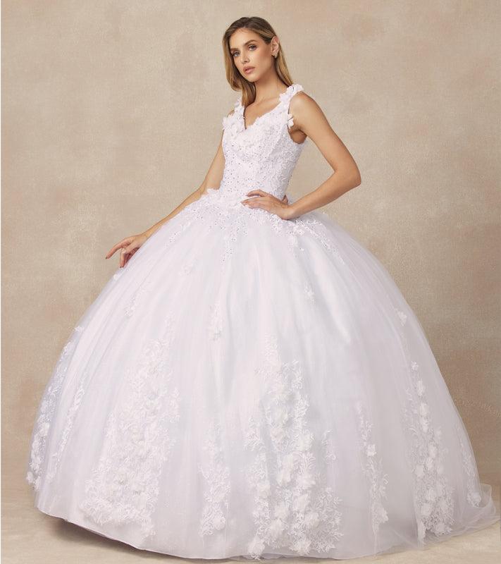 Quinceanera Long Ball Gown Sweet 16 Dress - The Dress Outlet