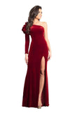 Rachel Allan Formal One Shoulder Long Dress 8359 - The Dress Outlet