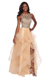 Rachel Allan High Long Formal Prom Dress 6512 - The Dress Outlet