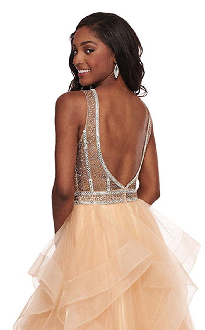 Rachel Allan High Long Formal Prom Dress 6512 - The Dress Outlet