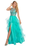 Rachel Allan High Long Formal Prom Dress 6512 - The Dress Outlet