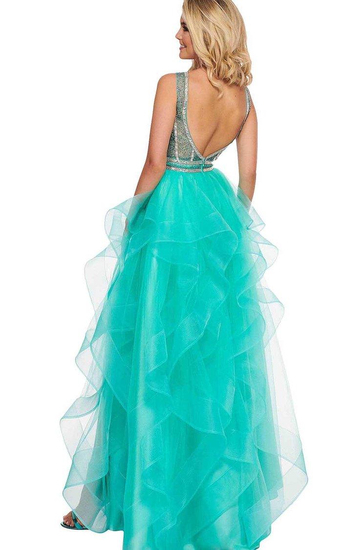 Rachel Allan High Long Formal Prom Dress 6512 - The Dress Outlet