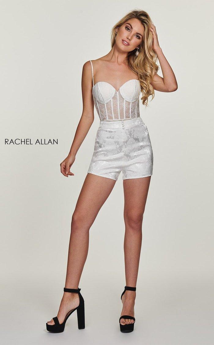 Rachel Allan Homecoming Short Romper Jacket 4596 - The Dress Outlet