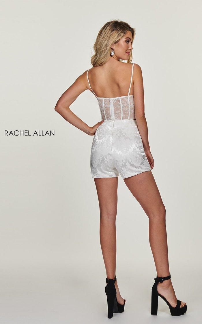 Rachel Allan Homecoming Short Romper Jacket 4596 - The Dress Outlet