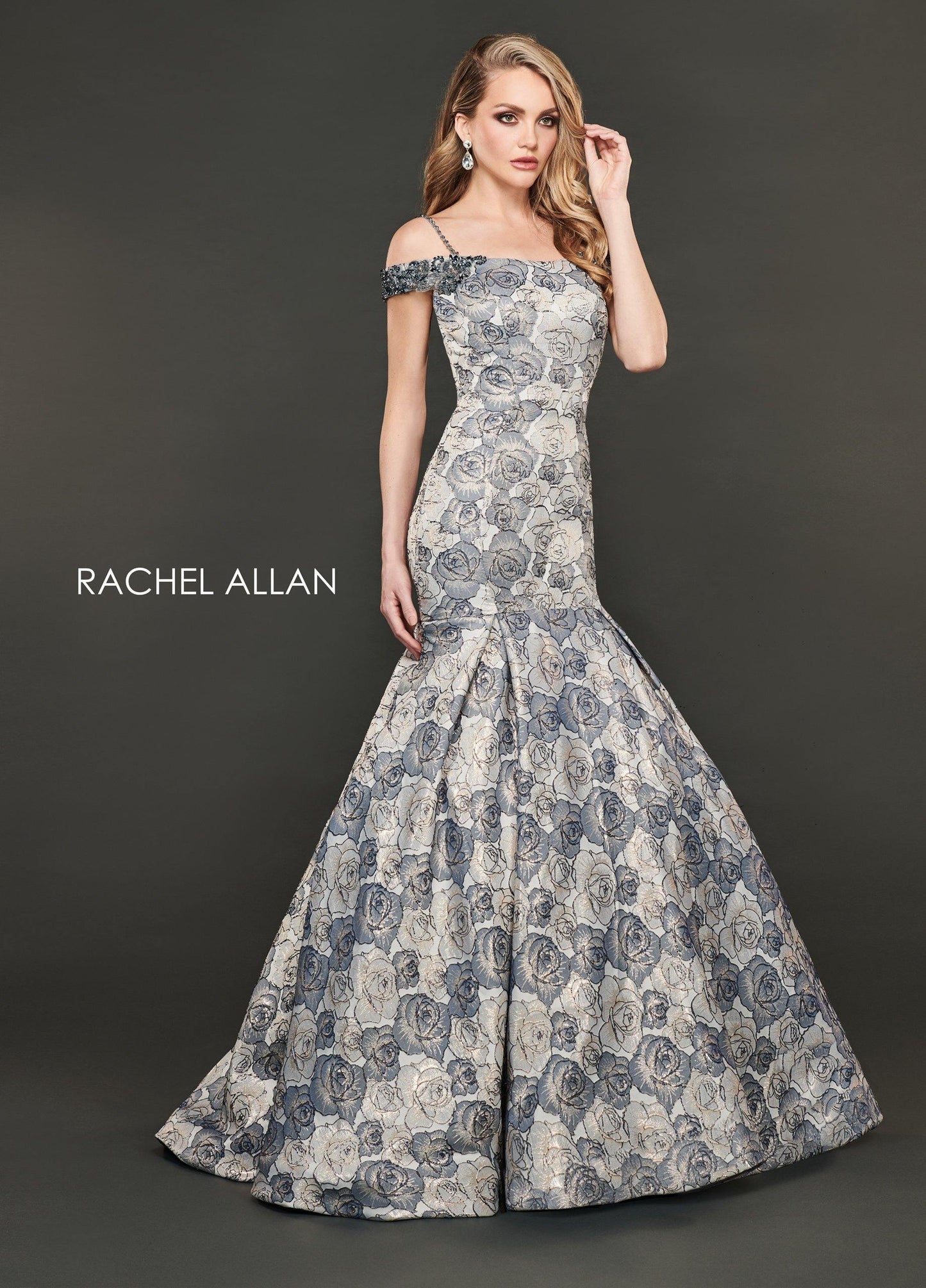 Rachel Allan Long Fitted Prom Dress - The Dress Outlet