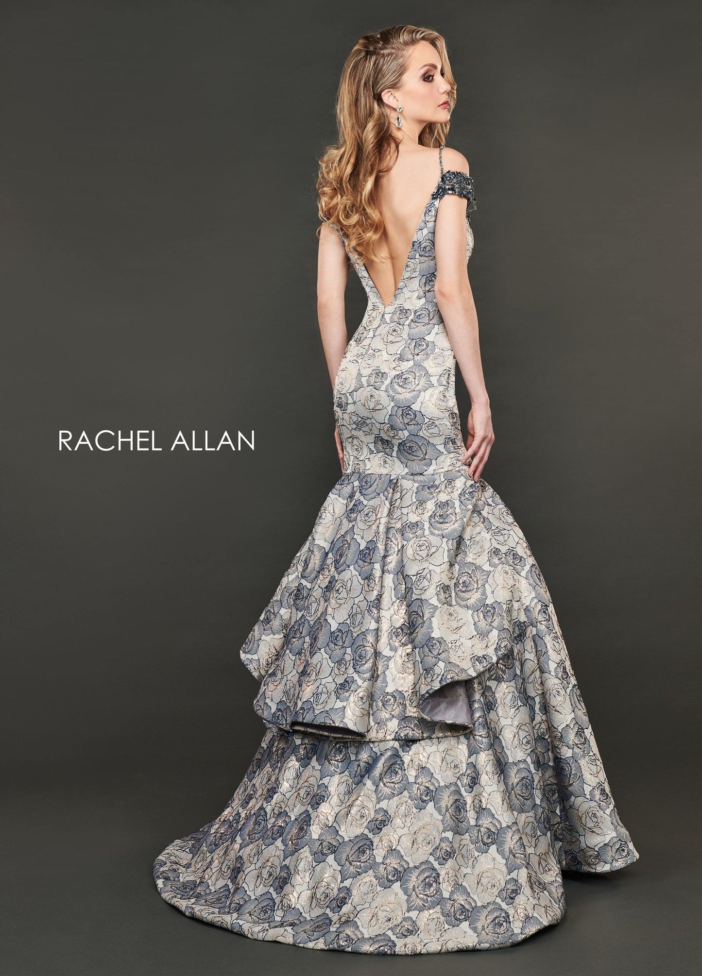 Rachel Allan Long Fitted Prom Dress - The Dress Outlet