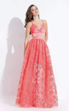 Rachel Allan Long Formal Two Piece Prom Dress 6055 - The Dress Outlet