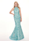 Rachel Allan Long Halter Mermaid Prom Dress 6496 - The Dress Outlet