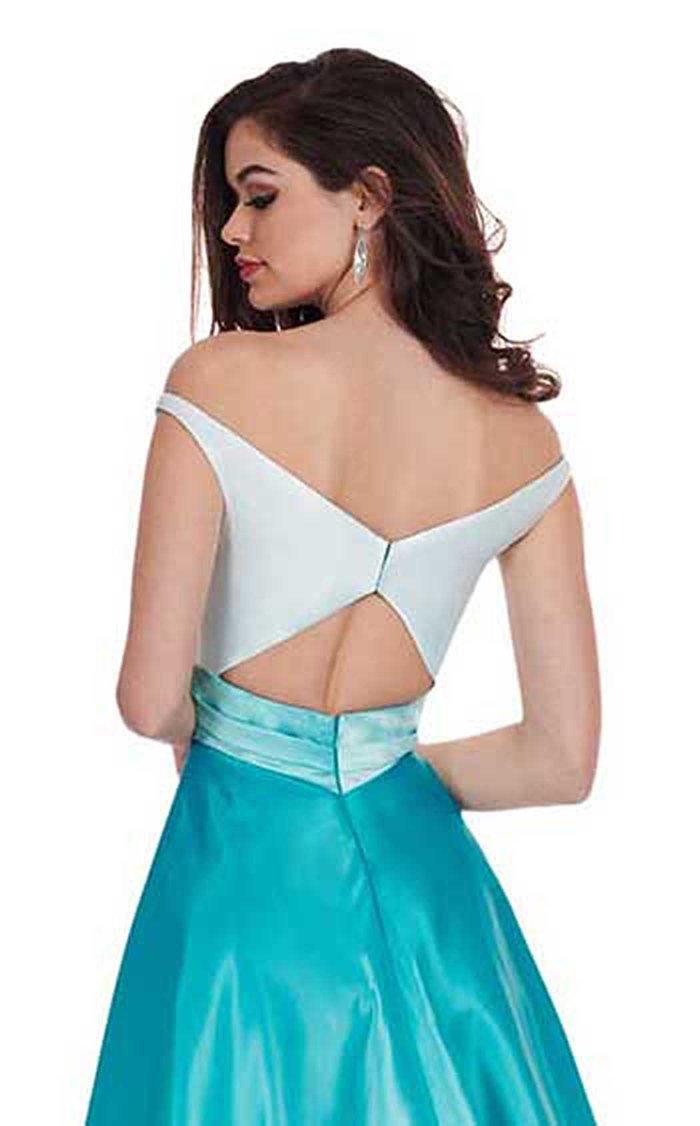 Rachel Allan Long Off Shoulder Prom Dress 6552 - The Dress Outlet