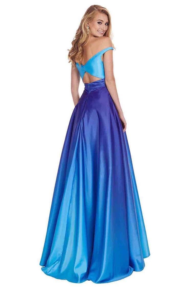 Rachel Allan Long Off Shoulder Prom Dress 6552 - The Dress Outlet