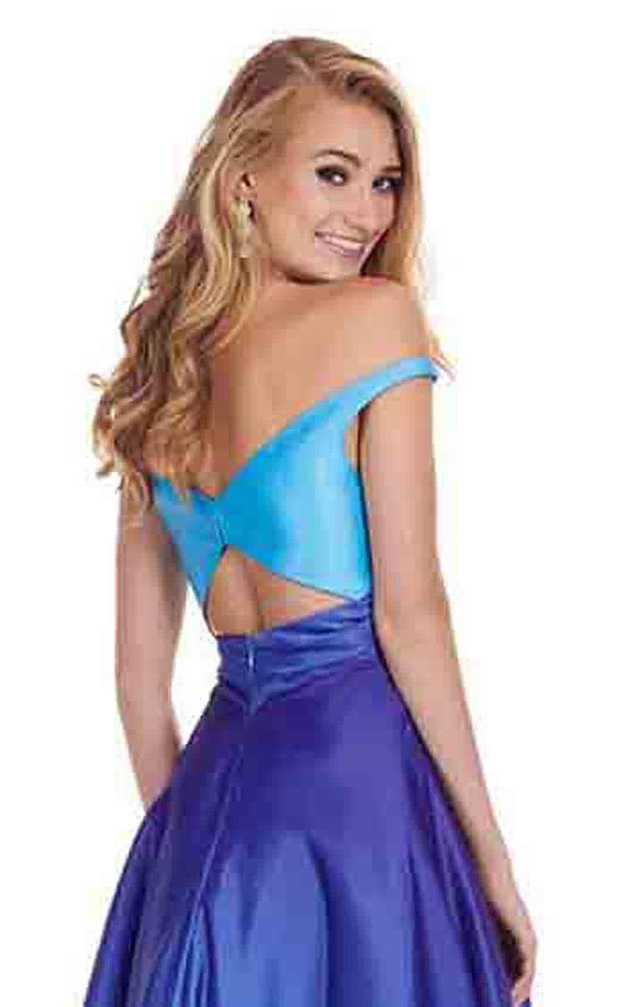 Rachel Allan Long Off Shoulder Prom Dress 6552 - The Dress Outlet