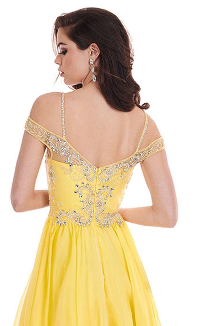 Rachel Allan Long Off Shoulder Prom Dress  6591 - The Dress Outlet