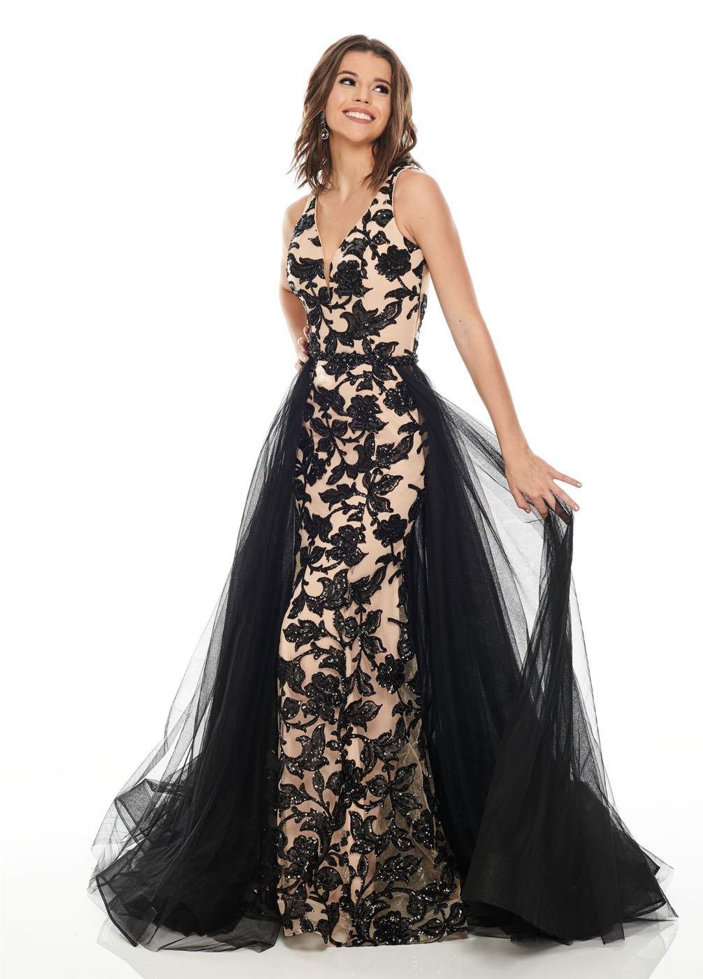 Black/Nude Long Prom Dress Evening Gown for $659.99 – The Dress Outlet