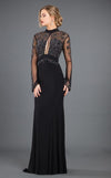 Rachel Allan Long Sleeve Fitted Formal Dress 8266 - The Dress Outlet